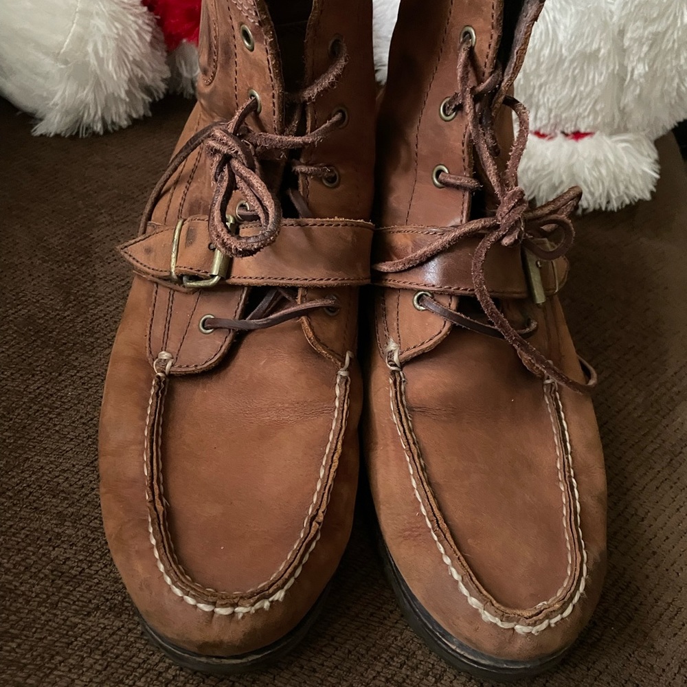 Polo Ranger VINTAGE Leather Winter Boot Tan Men size 11